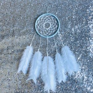 Handmade Blue Dreamcatcher 13.5”